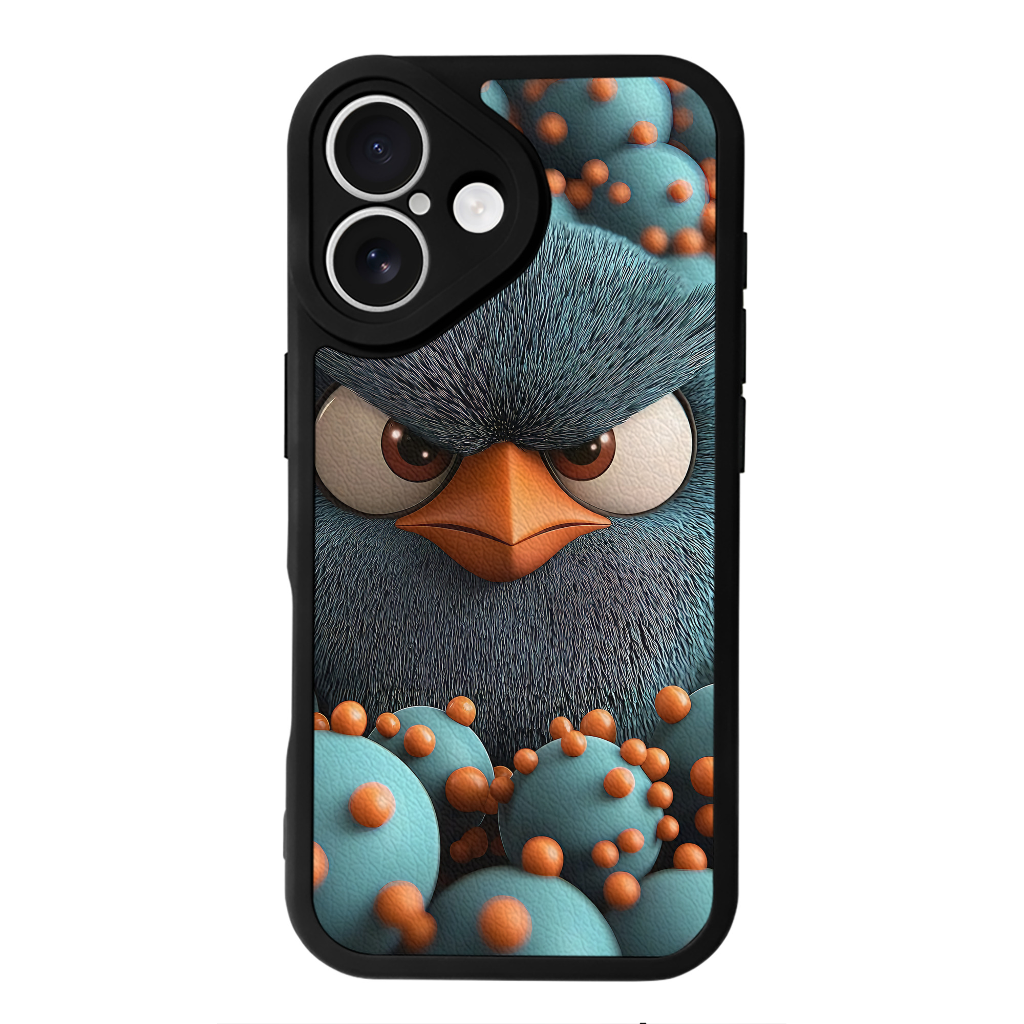 （画像用） Angry Birds アングリーバード 【iPhone 16シリーズ対応】シリコンスマホケース（レザー調） 材質：シリコン